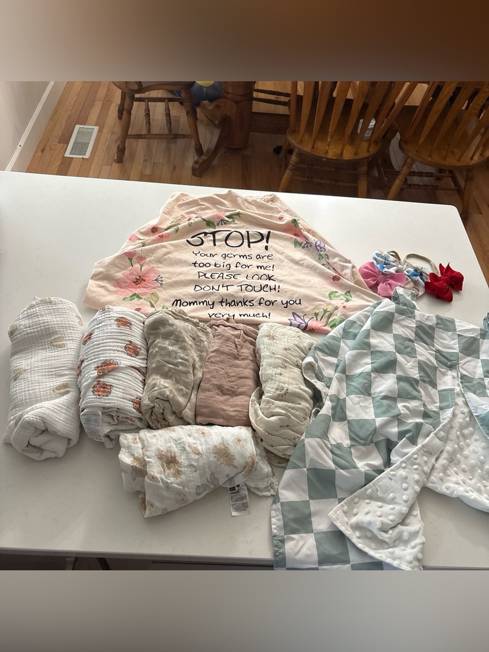 Baby Girl Swaddle & Car Seat Cover Bundle